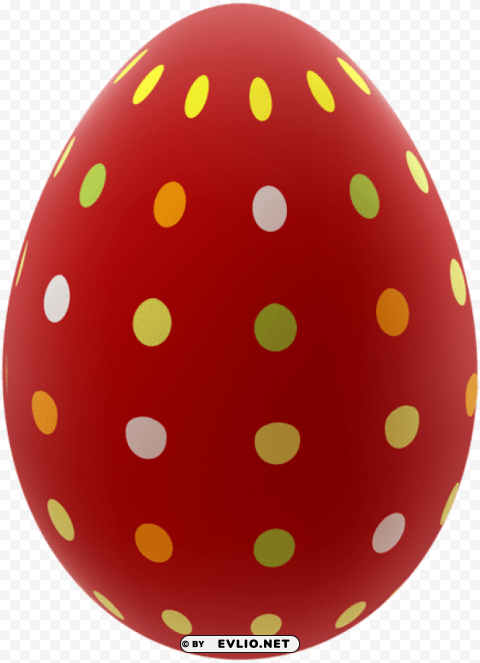 easter egg red PNG photos with clear backgrounds