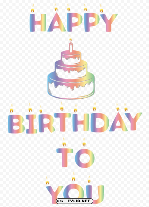 Happy Birthday PNG Format