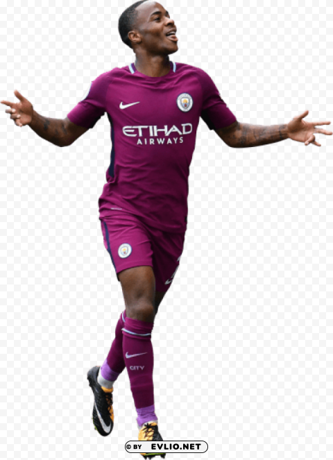 Raheem Sterling Transparent Background Isolated PNG Character