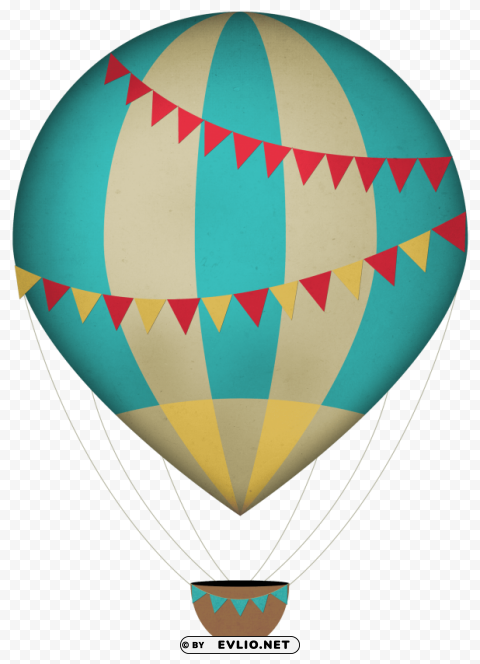 air balloon Isolated Artwork in Transparent PNG clipart png photo - da086377