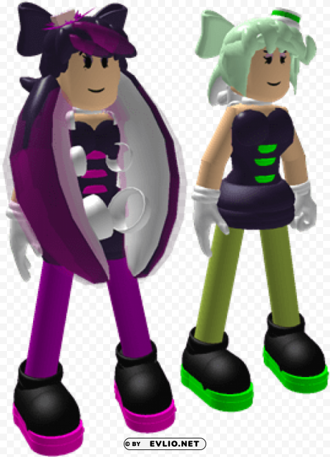 callie and marie roblox PNG Image Isolated on Transparent Backdrop