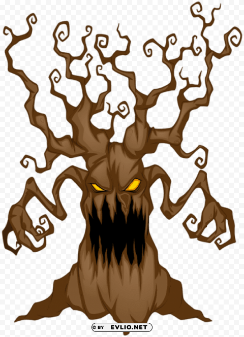 halloween scary tree Isolated Graphic Element in HighResolution PNG