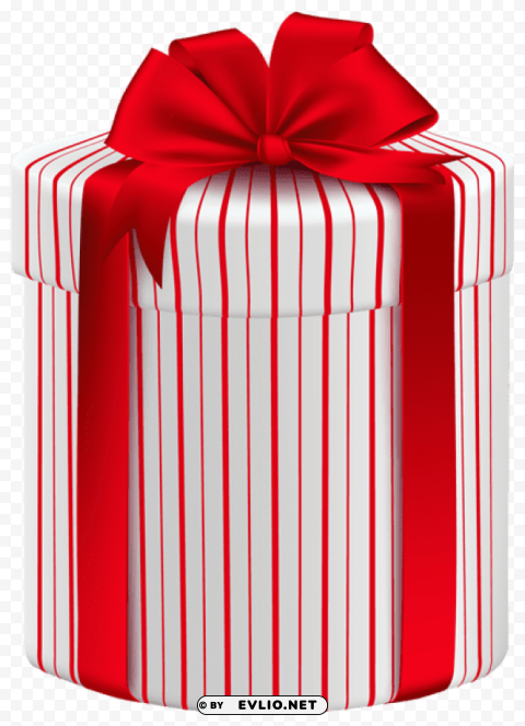 large gift box with red bow Transparent Background PNG Isolated Pattern