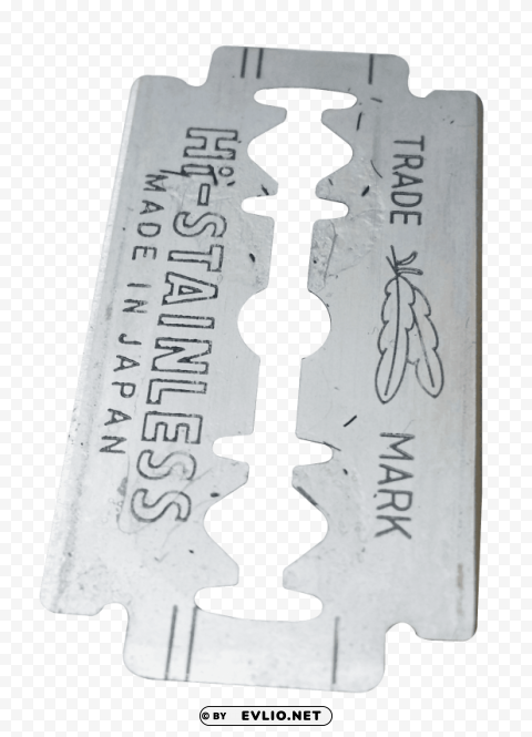 razor blade PNG with alpha channel for download