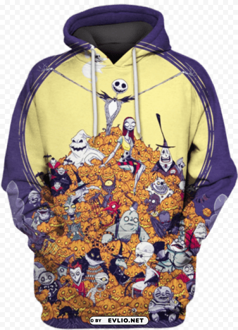 3d nightmare before christmas tshirt - hoodie PNG with clear background extensive compilation