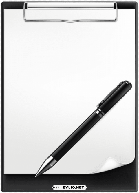 clipboard and pen PNG images for graphic design