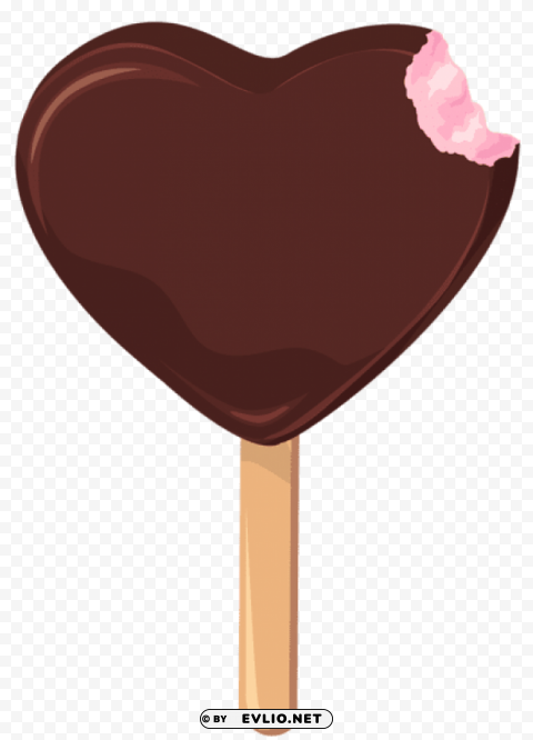 Heart Ice Cream Stick PNG Transparent Backgrounds