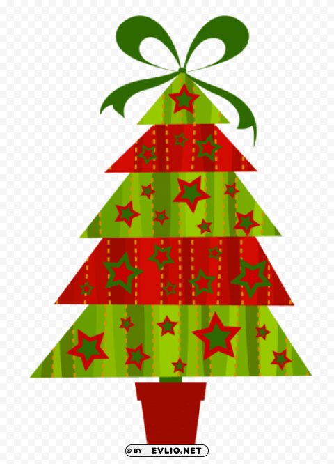 Modern Christmas Tree PNG Images With Transparent Elements