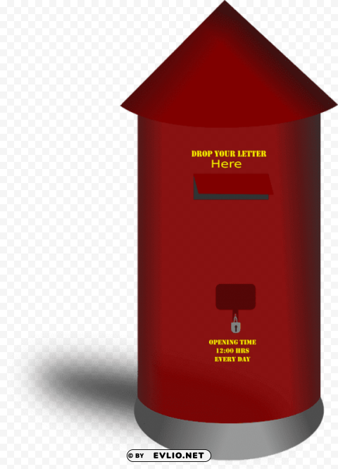 postbox Transparent PNG Isolated Illustrative Element clipart png photo - 1a9e18db
