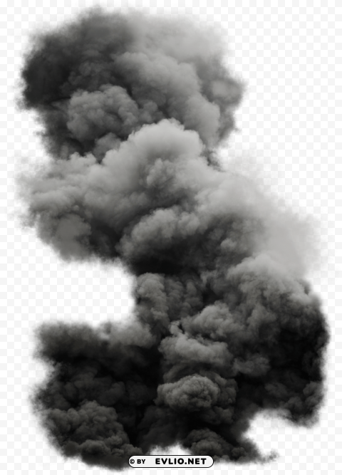 Black Cloud Smoke Transparent PNG graphics complete archive