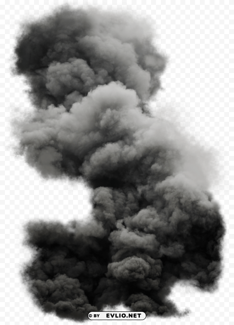 black cloud smoke Transparent PNG Isolated Graphic Detail