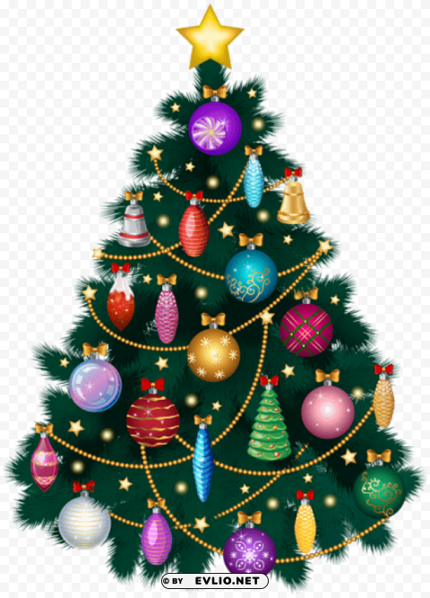 christmas deco tree PNG Image with Isolated Artwork