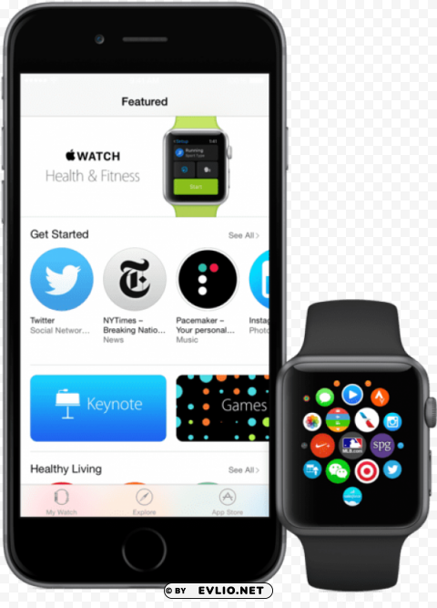 does apple watch have an app store PNG Graphic with Isolated Clarity