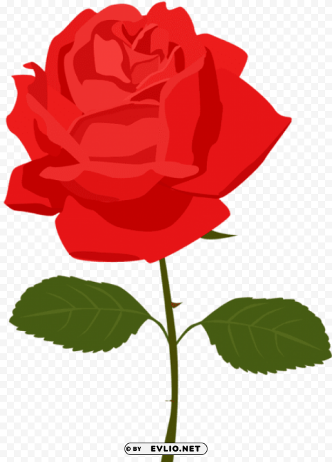 PNG image of  red rose Isolated Artwork in Transparent PNG Format with a clear background - Image ID ec8be79b