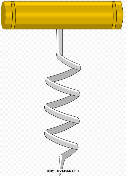 corkscrew Transparent PNG Graphic with Isolated Object
