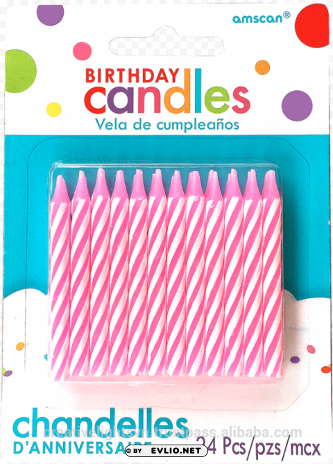 blue star spiral birthday candles 8ct PNG download free