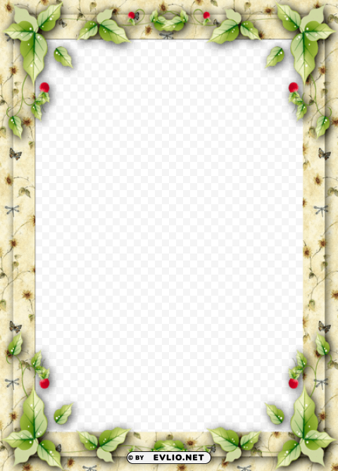 christmas frame with mistletoe leaves PNG images with no background assortment