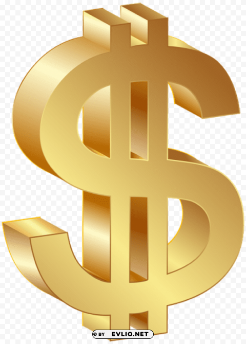 dollar currency gold sign Free PNG images with alpha channel variety