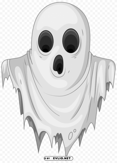 haunted ghost Transparent PNG Artwork with Isolated Subject