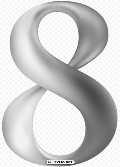 number eight grey PNG images without licensing