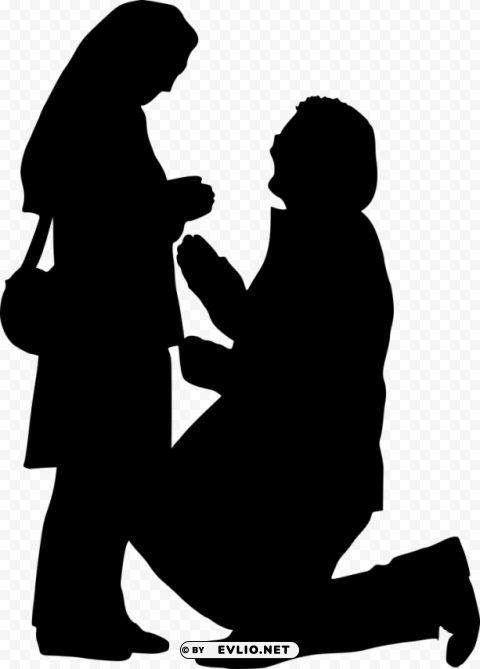 Proposal Silhouette PNG images with alpha transparency wide selection
