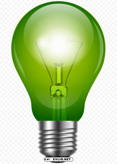 green light bulb Transparent image clipart png photo - c6ffdc72