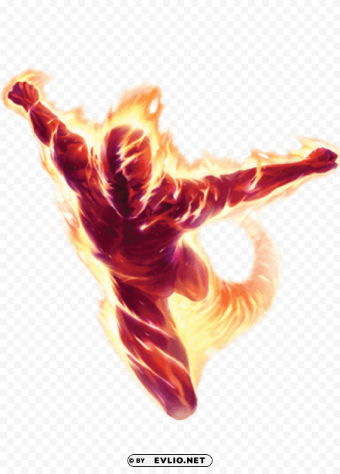 human torch flames PNG graphics with transparency