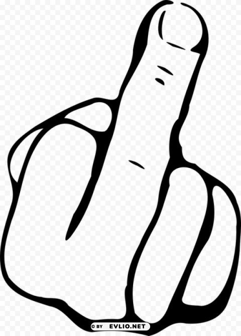 middle finger clipart Isolated Element in Clear Transparent PNG