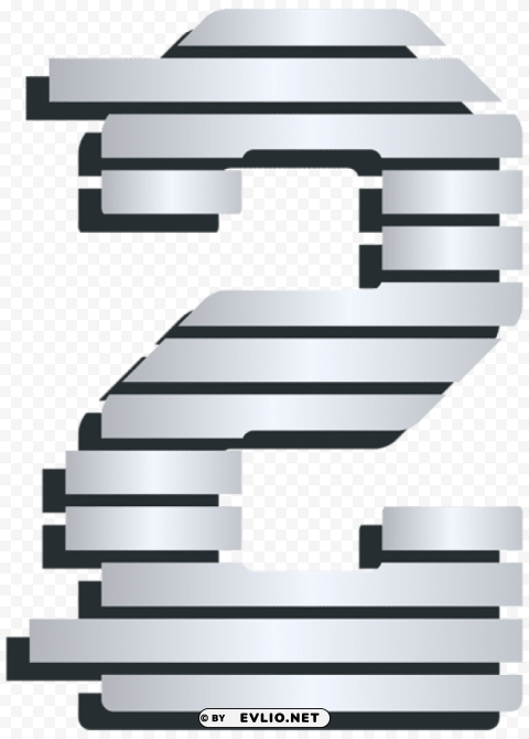 number two deco Transparent Cutout PNG Graphic Isolation