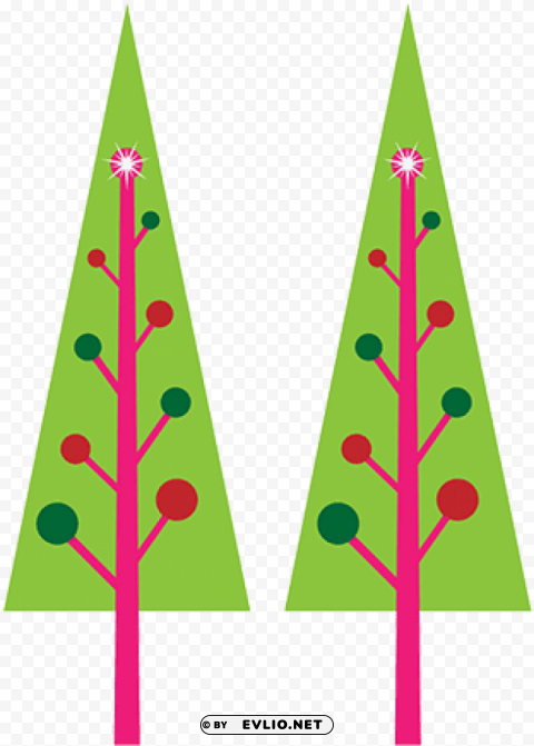 Christmas Tree ClearCut Background PNG Isolated Subject