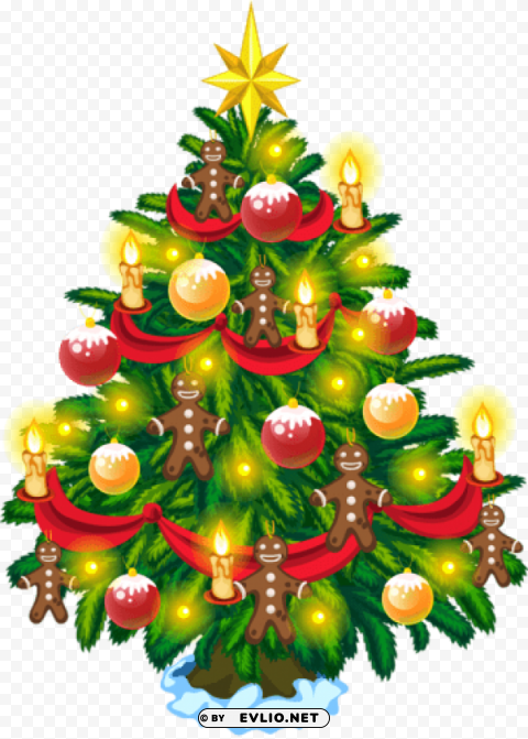 Christmas Tree ClearCut PNG Isolated Graphic