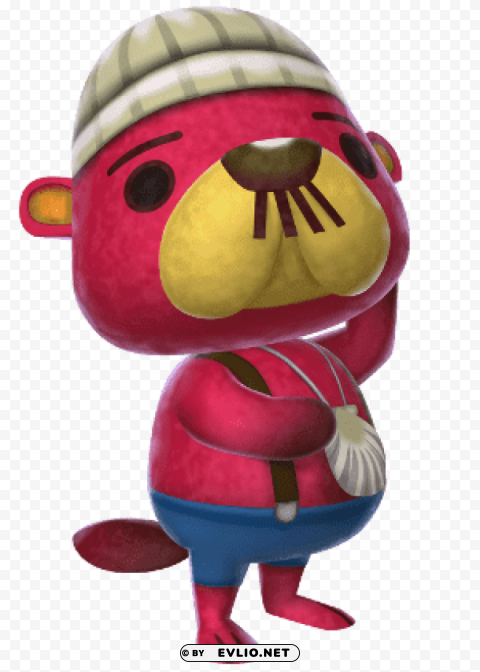 animal crossing pascal Isolated Design on Clear Transparent PNG