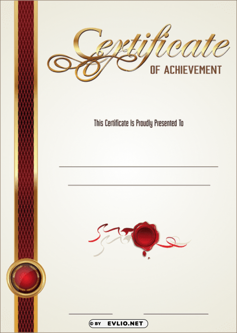 certificate empty blank Transparent PNG Isolated Object with Detail