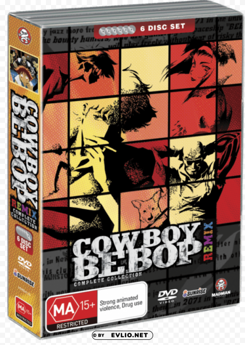 cowboy bebop remix complete sessions dvd Transparent background PNG clipart