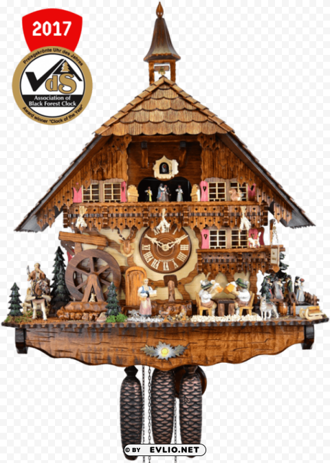 cuckoo clock ClearCut Background PNG Isolated Subject
