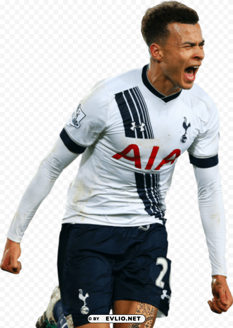 dele alli Clean Background Isolated PNG Illustration