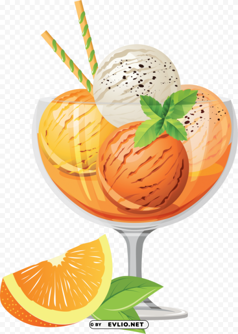 ice cream Isolated Artwork on Transparent PNG clipart png photo - 8c23af74