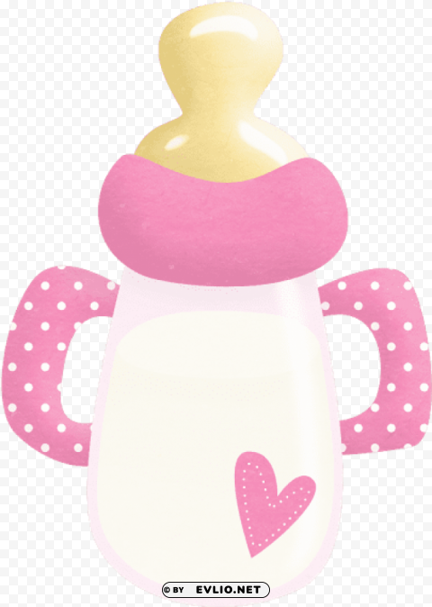 Pink Baby Bottle PNG Images With No Background Free Download