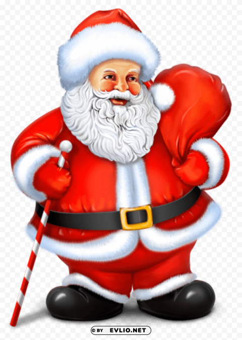  santa Transparent Background Isolated PNG Figure