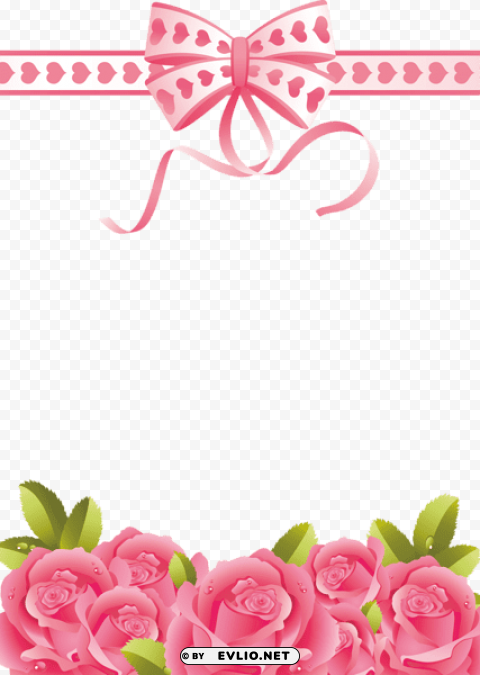 pink rosesphoto frame PNG files with no background assortment