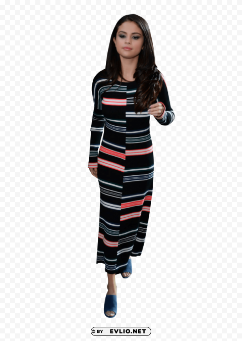 selena gomez walking Isolated Character on Transparent Background PNG