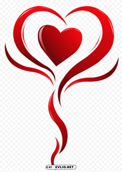 transparent heart decoration picture PNG clear background