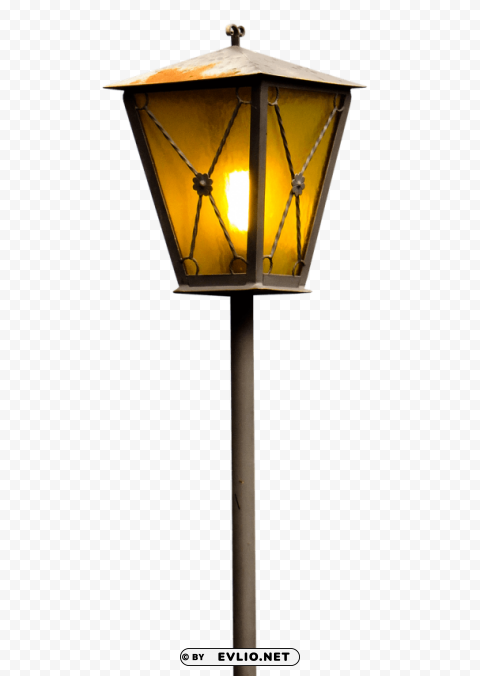 burning street lantern PNG Graphic Isolated with Transparency