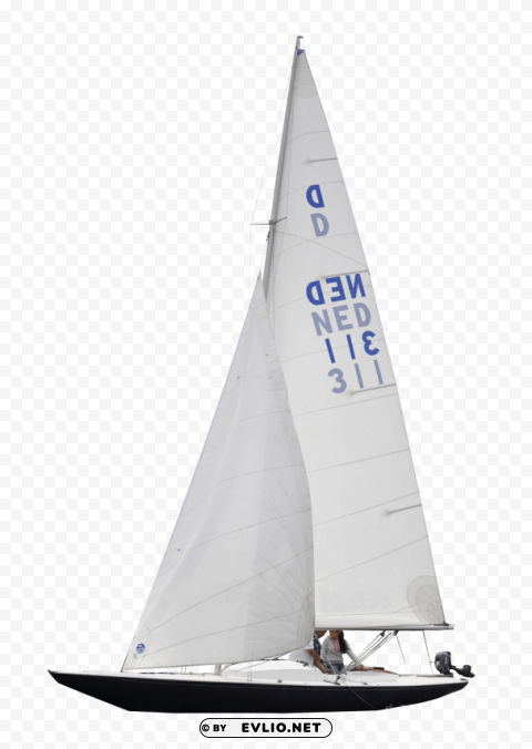 Sailboat ClearCut Background PNG Isolation