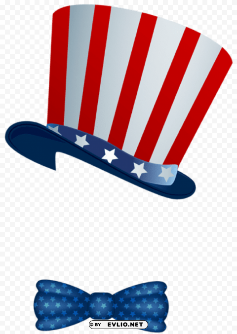 american hat and bowtie High-resolution PNG