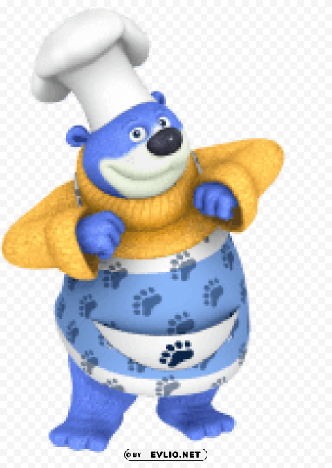 big bear cooking PNG Graphic with Isolated Transparency clipart png photo - e6f7f2a8