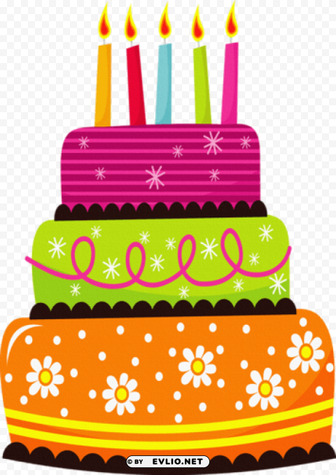 birthday cake PNG Graphic Isolated on Clear Background PNG transparent with Clear Background ID 758148bc