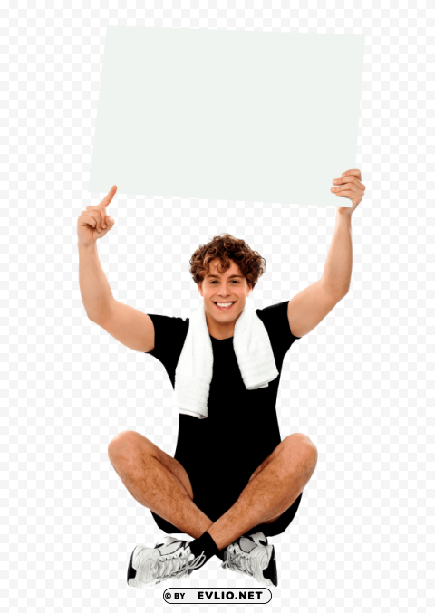 men holding banner Transparent Cutout PNG Graphic Isolation