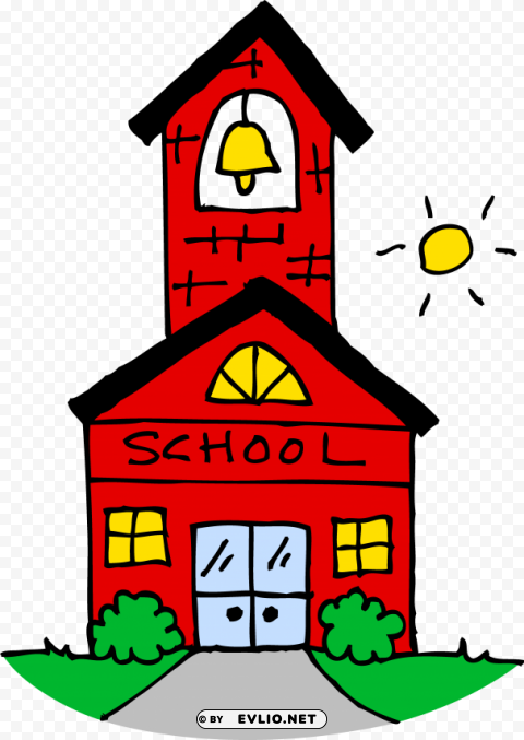 red school house Transparent Background Isolated PNG Design Element PNG transparent with Clear Background ID 4720aa45