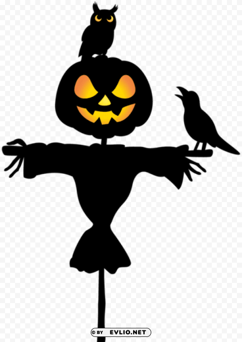 scarecrow with owl and raven Clear PNG pictures comprehensive bundle